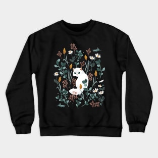 Cat in the meadow Crewneck Sweatshirt